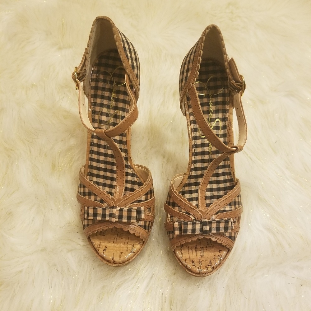 Jessica Simpson Plaid Heels - Picture 2 of 6
